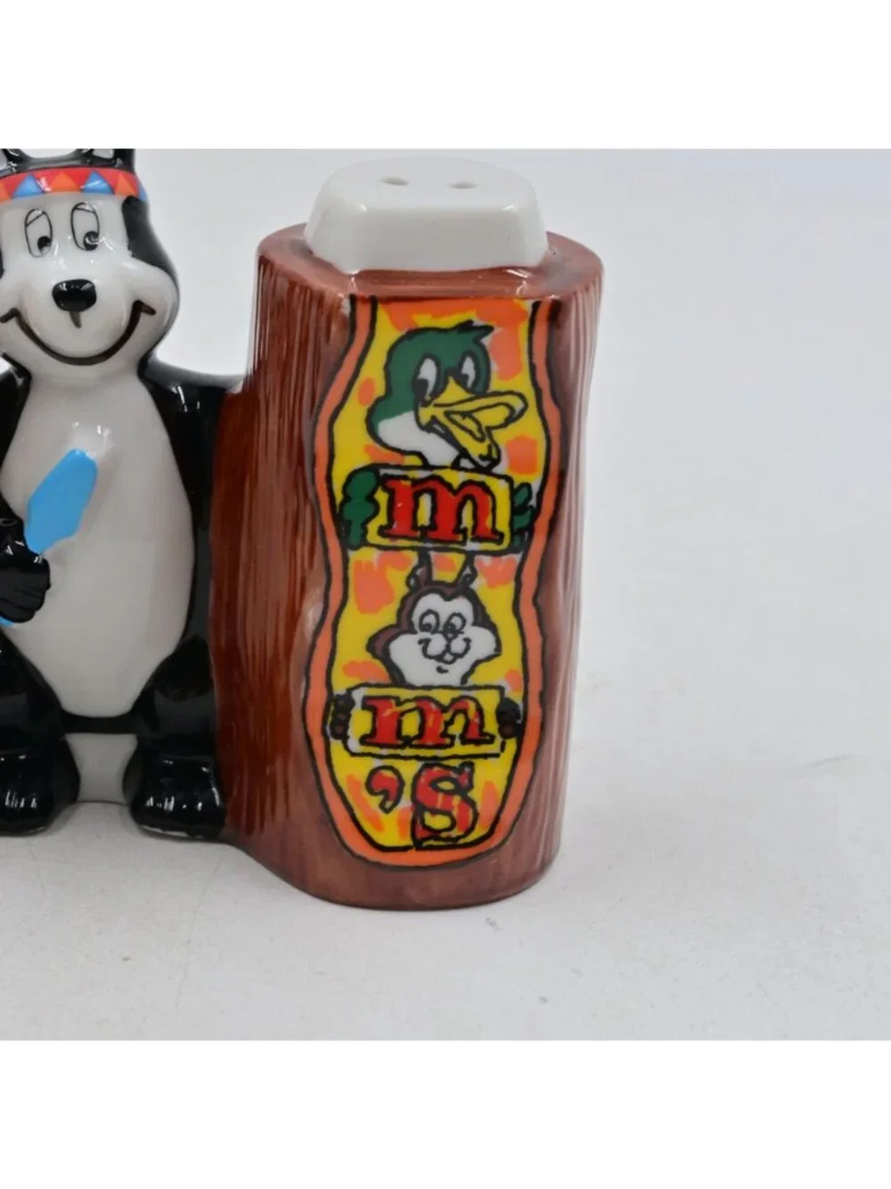 Hamm's Beer Indian Bear Totem Pole Salt & Pepper Shakers Vintage